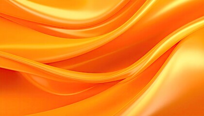 Abstract orange flowing fabric