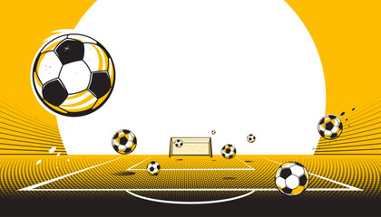 Football or soccer background design. The sport concept
