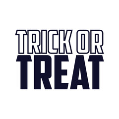 Trick or Treat Halloween social media greeting web banner template in orange and black and orange colors