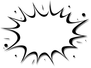 Speech Bubble Starburst vector illustration