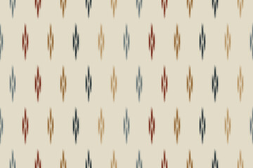 Ikat seamless pattern, geometric design, motif ethnic handmade, Ikat ethnic tribal, boho colors seamless wallpaper. Ethnic Ikat abstract background art.Illustration for greeting cards, printing