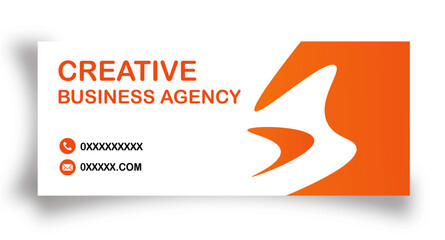 Creative Business Agency Facebook , social media profile cover design template