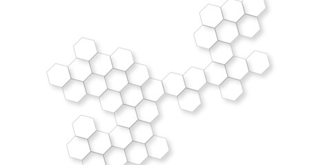 Abstract hexagon honeycomb white Background, technology abstract background with hexagons mesh, futuristic surface honeycom hexagon pattern, realistic golf dimples tiled vector background.