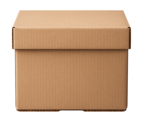Cardboard box with a reinforced base for securely packing fragile items when moving to a new house.