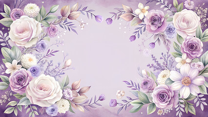 A romantic vintage floral frame with a beautiful bouquet of pink roses, perfect for a wedding or Valentine's Day card design