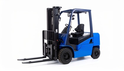 Fototapeta premium fork truck on a white background