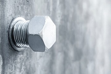 Detailed Picture of Horizontal Construction Work Bolt White