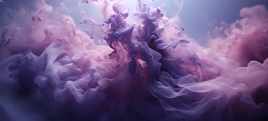 a light lavender , coming out of the smoke,ai generative