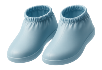 Antibacterial shoe covers infused with silver ions, promoting hygiene in a health-focused home environment.