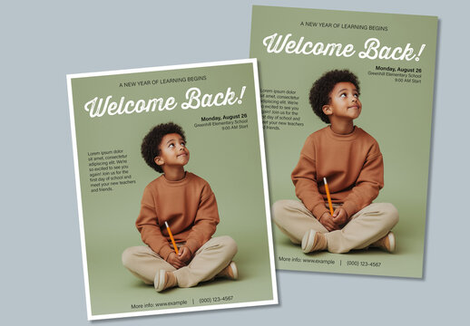 Back to School Flyer Layout