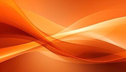 Abstract orange and white flowing lines