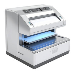 White modern printing machine device technology equipment