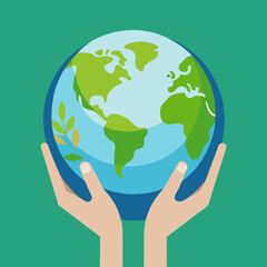 Nature and ecology concept illustration