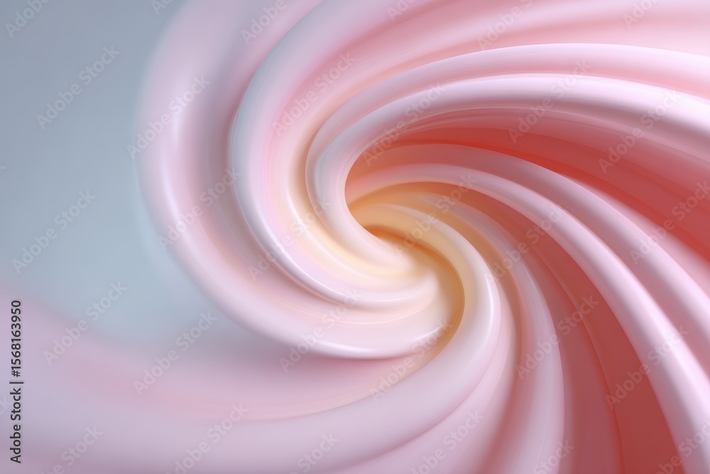 Wall mural soft pastel swirl background with minimal design