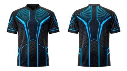 Cyberpunk Esports Jersey Mockup Futuristic Design Template for Gaming Teams