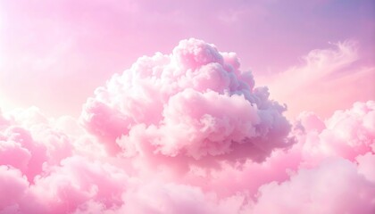 Pastel pink cloudscape