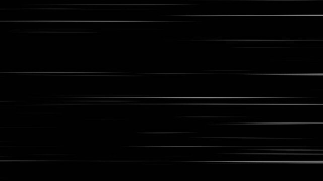 Speed ​​lines comic anime action speedline stock video Comic speed line background texture pattern effect animation in cartoon concept. Right to Left speed lines moving.