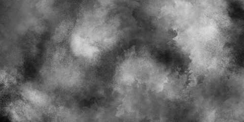 Abstract dark gray smoke cloud texture with gray vintage marbled distressed, Monochrome smeared gray aquarelle painted paper textured canvas for design.