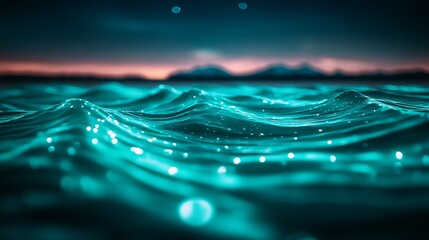 Close-up view of rippling turquoise water.