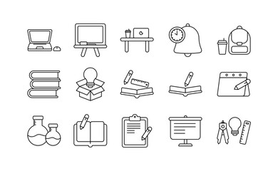 Essential Education Icon Bundle Pack
