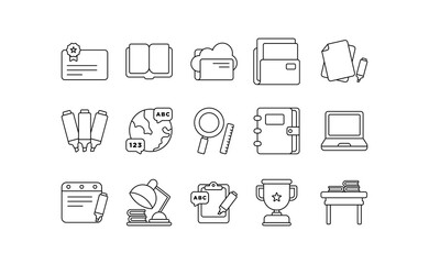 Essential Education Icon Bundle Pack