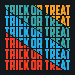 Trick or Treat Halloween social media greeting web banner template in orange and black and orange colors