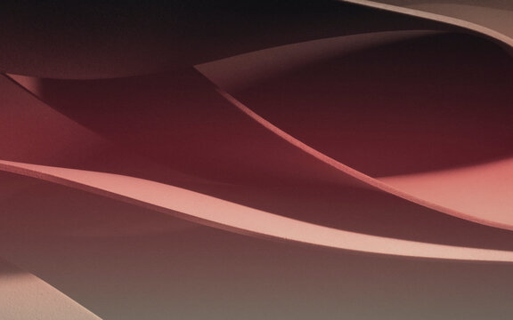 Wavy shapes background, abstract