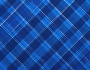 Diagonal blue plaid pattern
