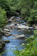 A view of the Cullasaja River, Franklin NC,