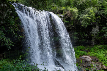 Dry Falls 75 foot falling waterfall in North Caralina
