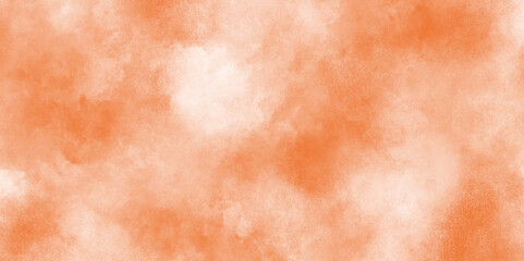 abstract orange watercolor background concept for banner, grungy section of wall ideal for soft textured on wet white paper, modern interior and design, abstract golden bokeh light celebration.