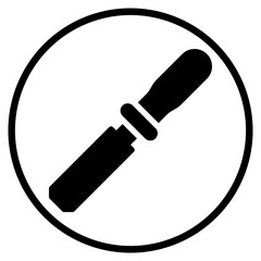 chisel glyph icon