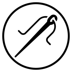 needle glyph icon