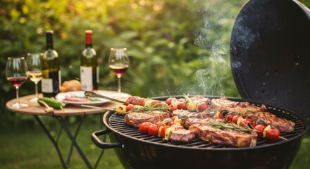 Backyard BBQ feast
