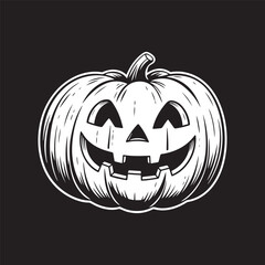 Pumpkin squash for Halloween or Thanksgiving flat  ic