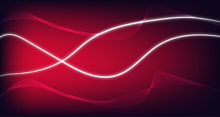 Abstract vector background. Red abstract vector wave background