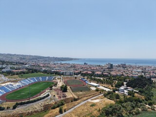 Aerial view of the area