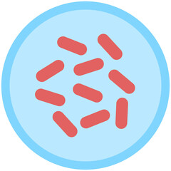 red bacteria icon