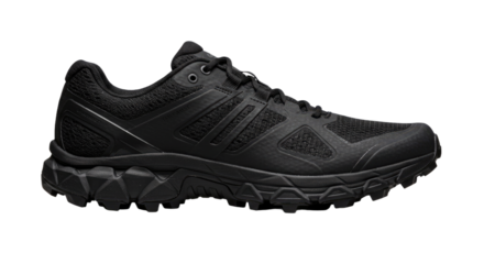 Black Trail Running Shoe Isolated 1.