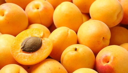 収穫された完熟アプリコット
