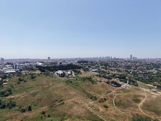 Aerial view of the area