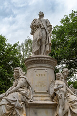 Goethe Monument in the Tiergarten, Berlin, Germany