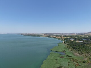 Aerial view of the area