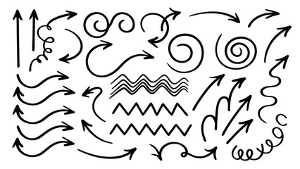 Hand Drawn Arrow Doodles Collection