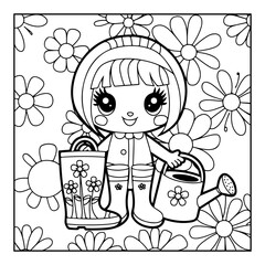 coloring book for kids with animals