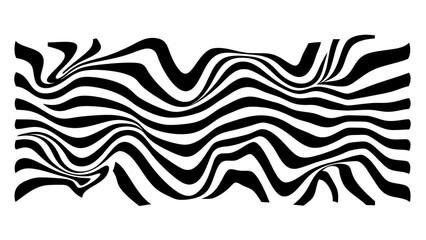 Fototapeta premium Wave pattern illustration vector with transparent background