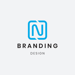 professional Letter N logo template