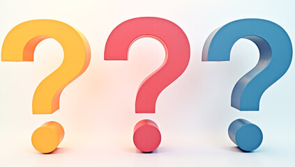 a set of question marks