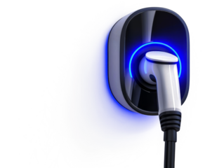 Ev car charger tech isolated