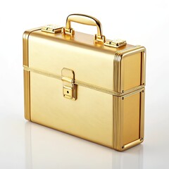 metal case isolated on white background